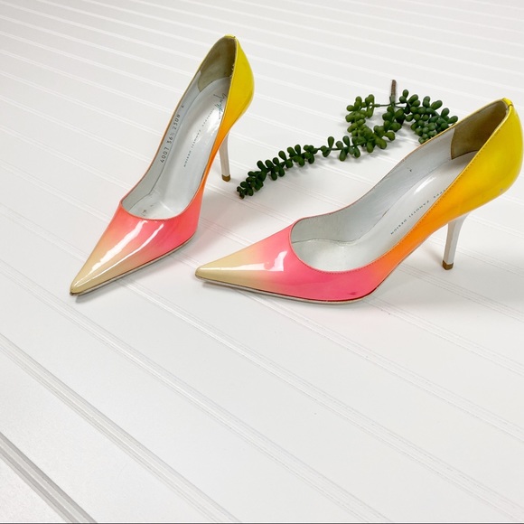 Giuseppe Zanotti Neon Ombré Heels size 6.5 - Picture 4 of 8